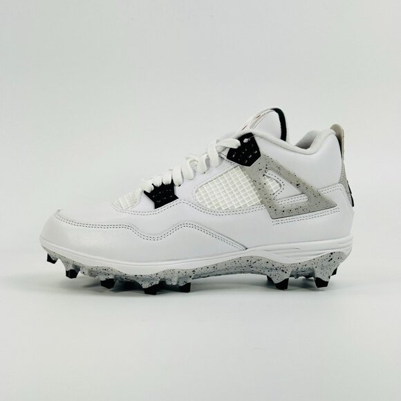 Jordan 4 Retro TD \'White Cement\' HQ0207-106 Football size 10.5 main image 5